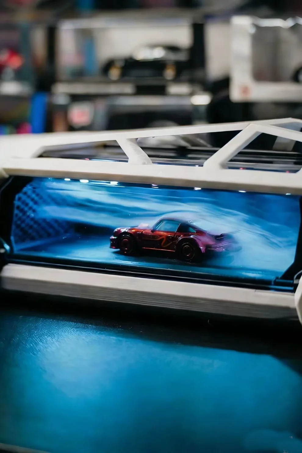 Smart Wind Tunnel | App-Controlled Mist Display with Speedometer & Sound Effects 🚗💨