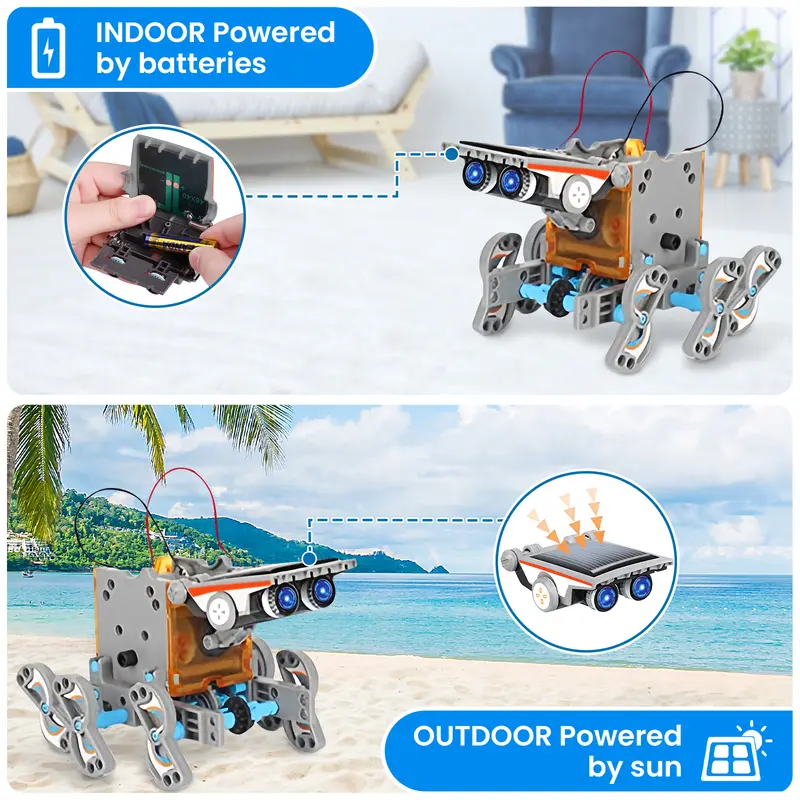 ☀️ 13-in-1 Solar Robot Building Kit | Educational Toy for Kids 8-12