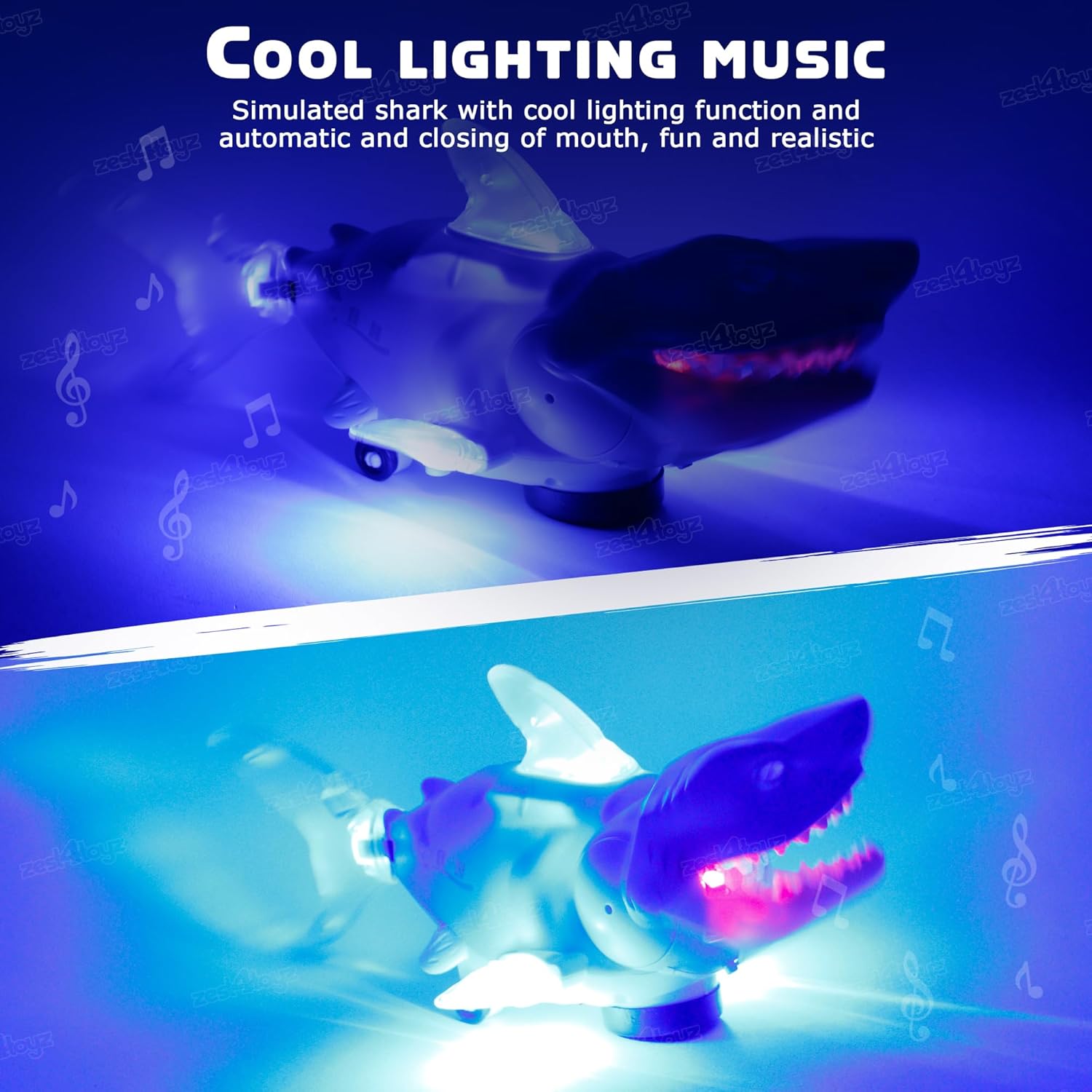 🦈 Musical Shark Toy with Lights & Projection