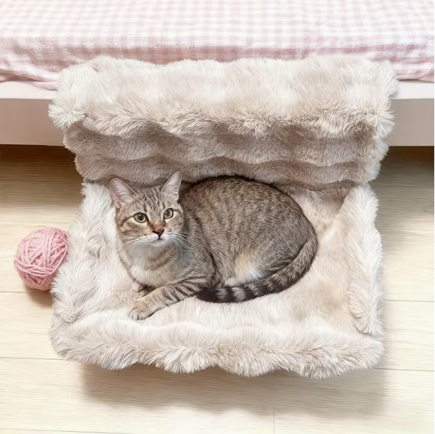 🐱 Cat Window Hammock | Soft Plush Pet Bed, No-Drill Universal Hanging Bed