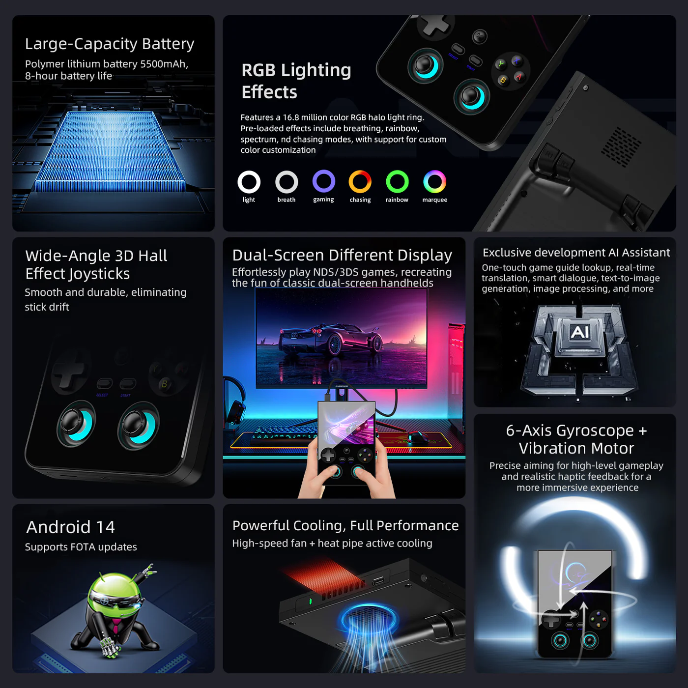 🎮 Open Source Retro Handheld Game Console | HD Joystick Portable Game Player