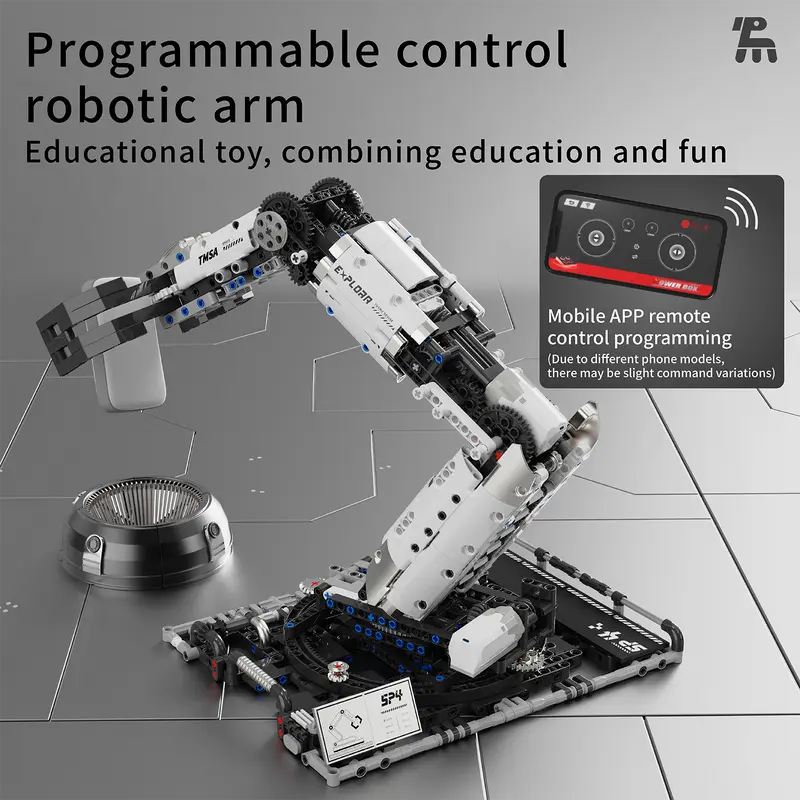🧩 Tech Series RC Mechanical Arm Building Block Set |Educational DIY Toy