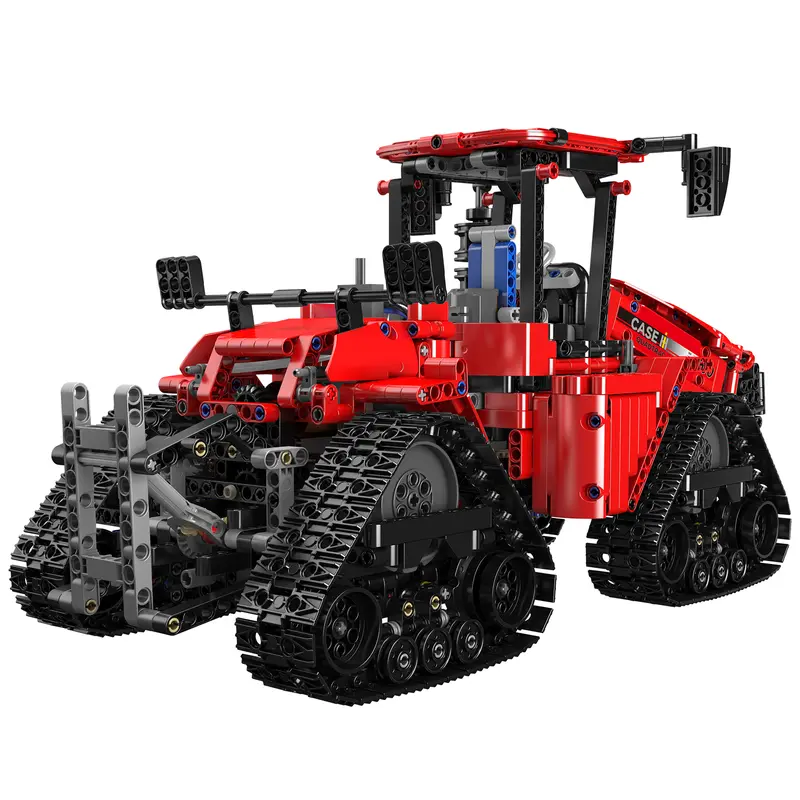 🧱 Pneumatic Tracked Tractor Engineering RC Brick Set 