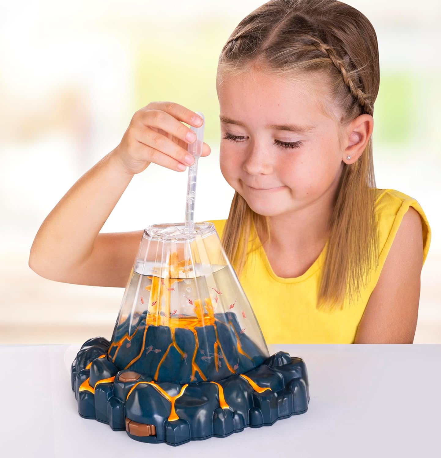 🌋 Fantasy Aquatic Dragon Volcano - LED Light Aquarium 