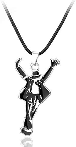 ⭐ MJ Memorial Bracelet & Classic Necklace Set | Punk Style Jewelry Collection for MJ Fans