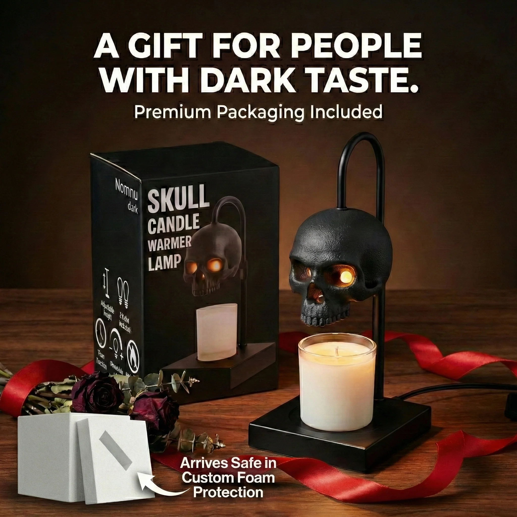 Candle Light with Timer & Dimmer, Height Adjustable 🕯️