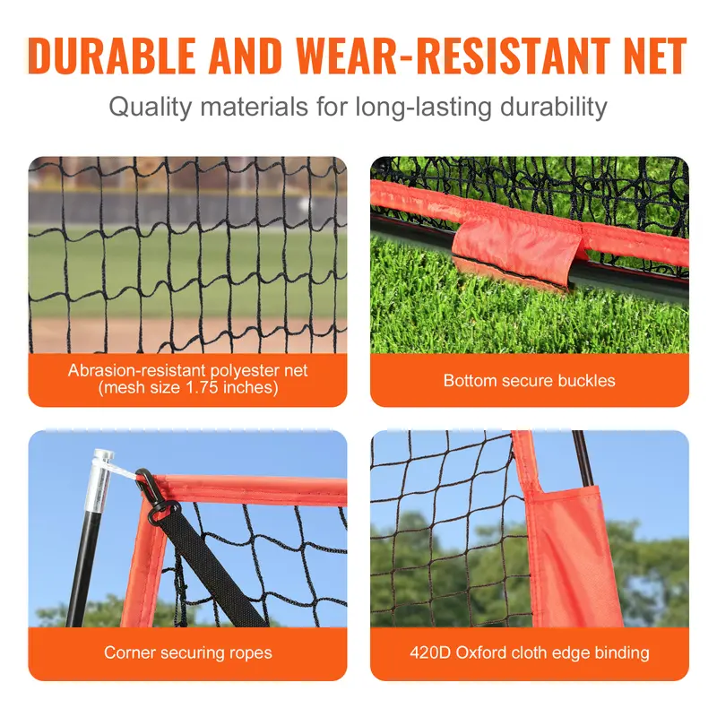 ⚾ Baseball & Softball Practice Net Set - Portable Training Net with Bow Frame & Full Accessories