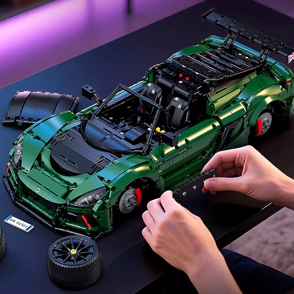 🏁 1:8 Scale Lotus Supercar Technic Model - Iconic Performance & Exquisite Craftsmanship Building Kit