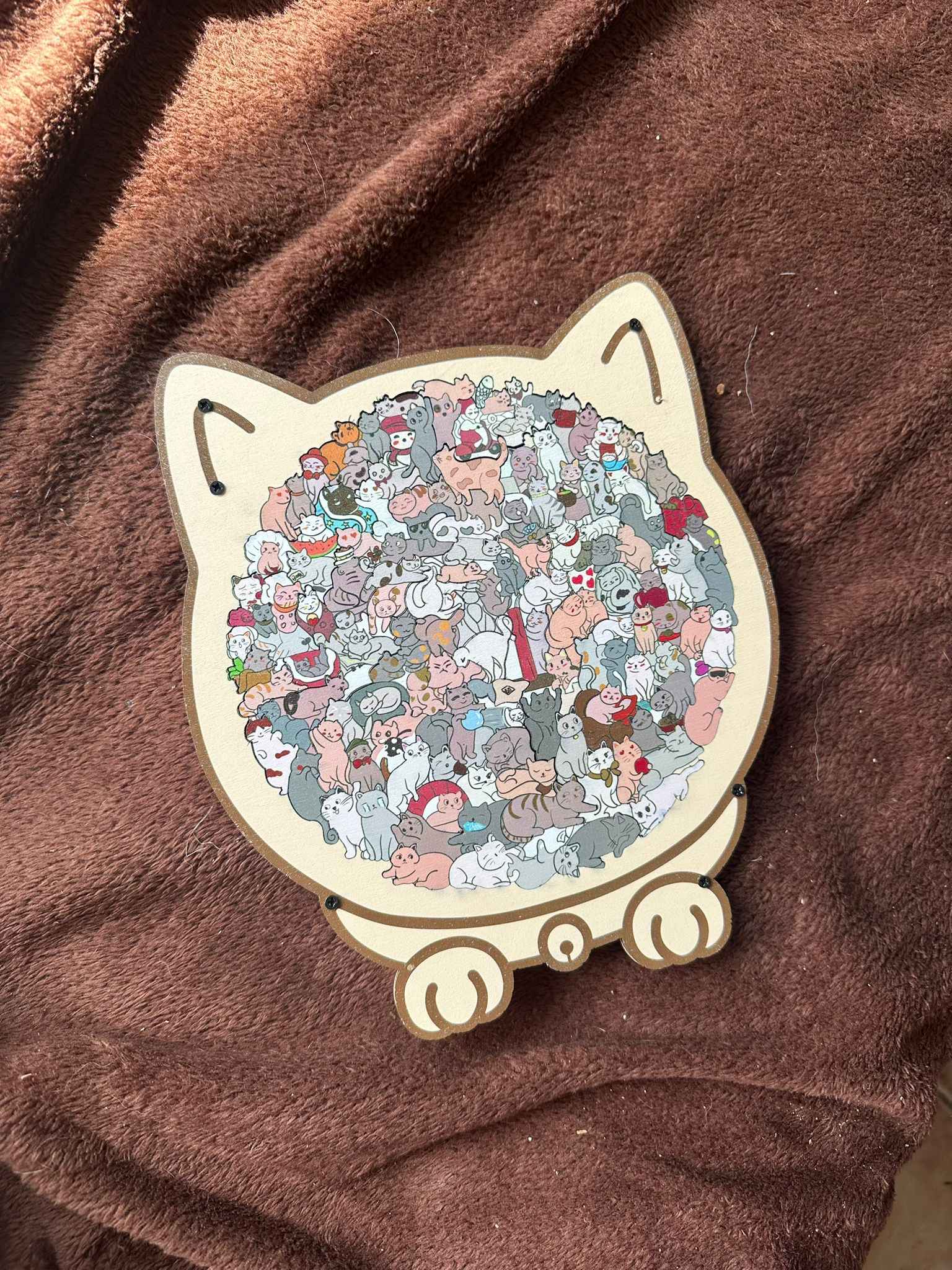 🐱 Cat Wooden Puzzle | Unique Irregular Shaped Jigsaw