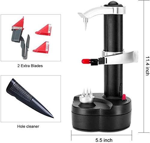 🥔 Electric Potato Peeler | 2-in-1 Automatic Fruit & Vegetable Peeler with Garlic Peeling Function