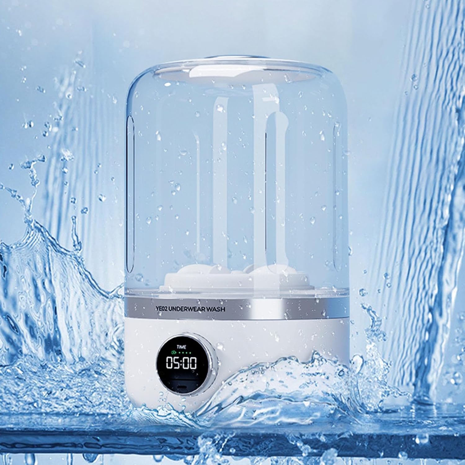 🔇 Compact Mini Washing Machine - Quiet, Powerful & Portable 10W for Travel & Daily Use