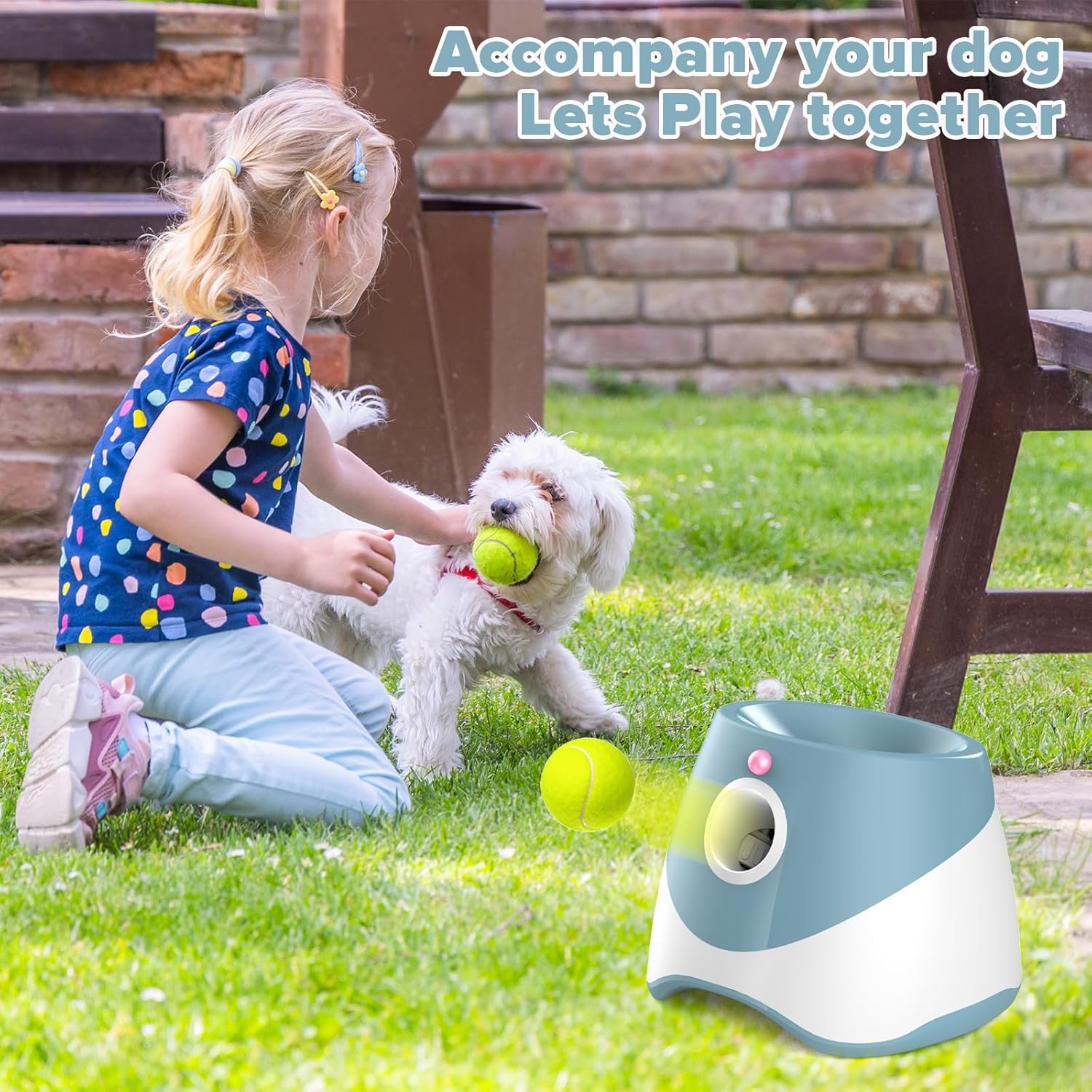 Automatic Dog Ball Launcher | Interactive Pet Toy with 6 Tennis Balls 🐶🎾