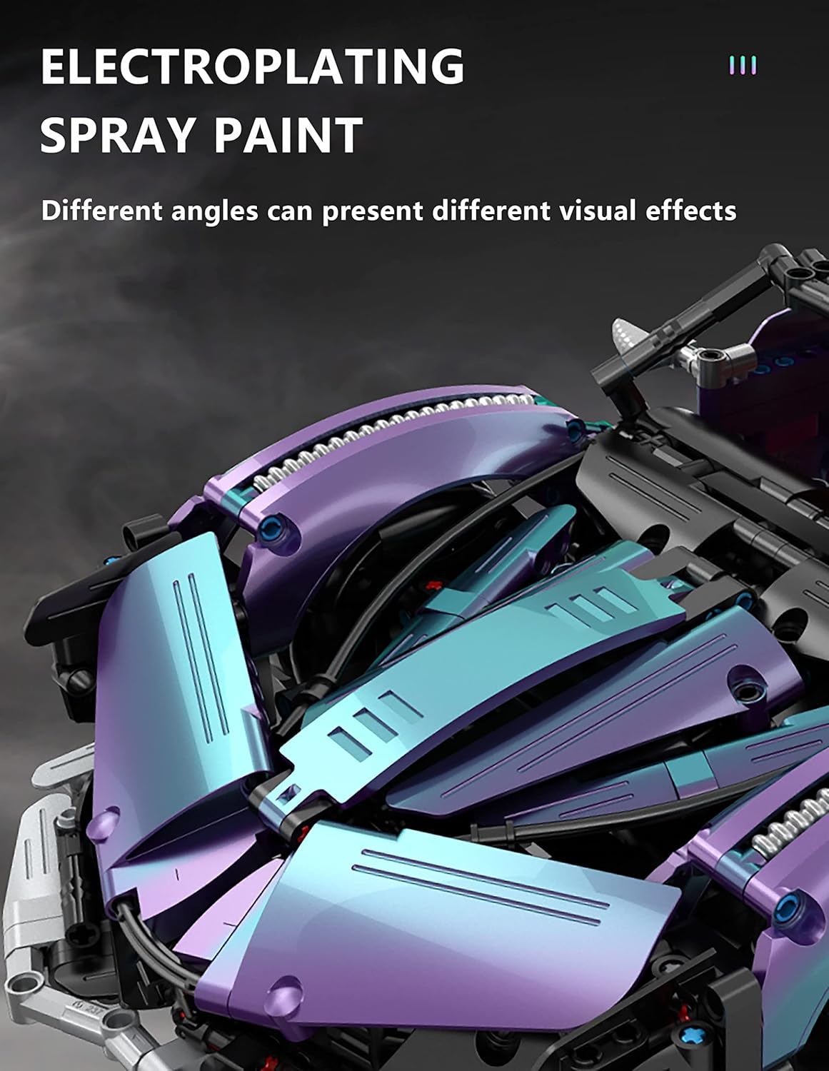 🏎️ Supercar Building Block Set | RC Drift Racing Model with Motors