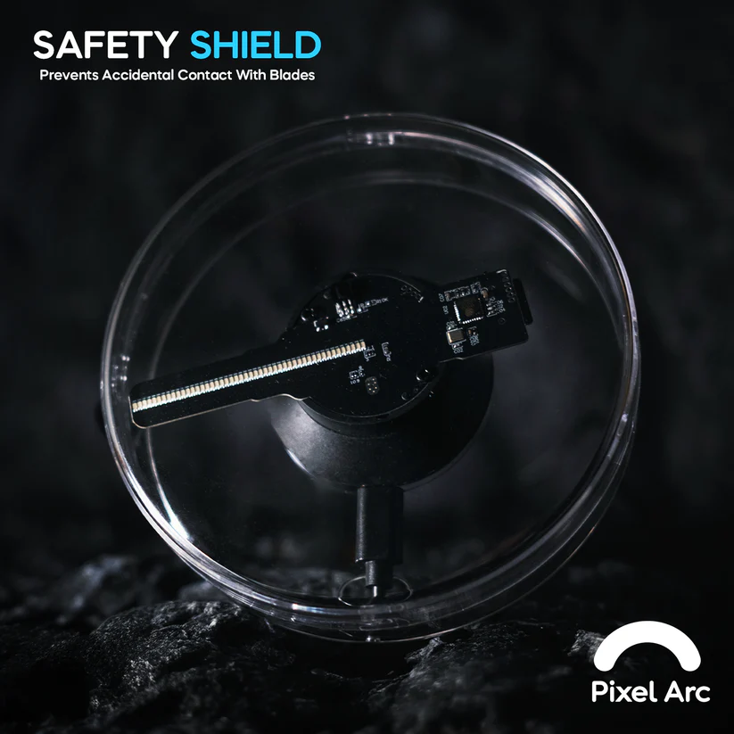 🌀 Pixel Arc 3D Hologram Fan - 3D Holographic Projector