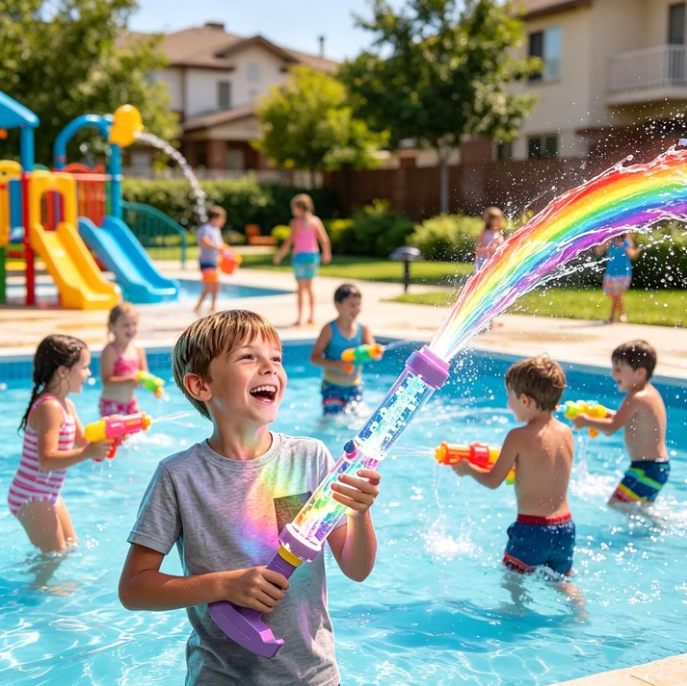 ✨ Magical Rainbow LED Water Gun（2PCS） – Shine Bright In Every Summer Splash