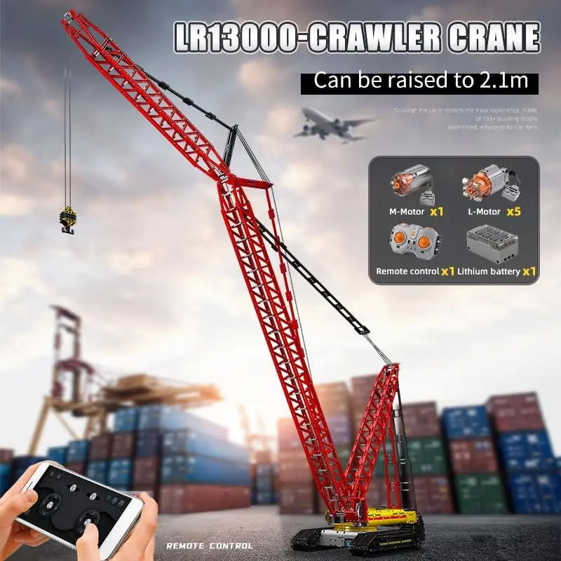 🧩 Tech Crawler Crane Building Block Set | RC Engineering Construction Toy