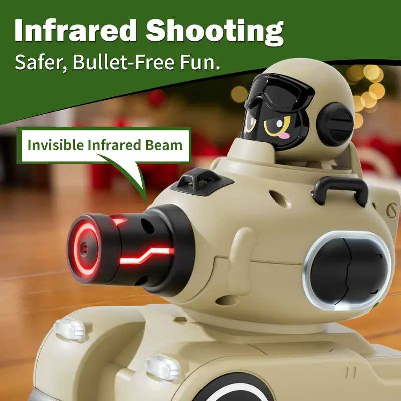 🚜 RC Tank Toy with Lights & Sounds | Remote Control Battle Vehicle