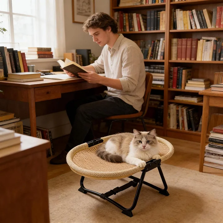 🐾 Elevated Pet Bed - Portable, Breathable & Non-Slip Hammock for Dogs & Cats 🛏️