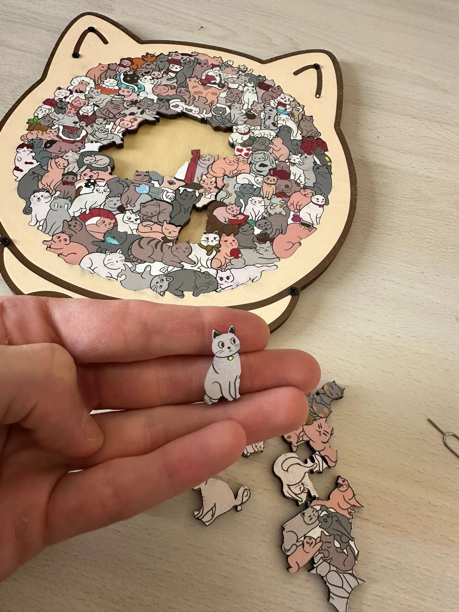 🐱 Cat Wooden Puzzle | Unique Irregular Shaped Jigsaw