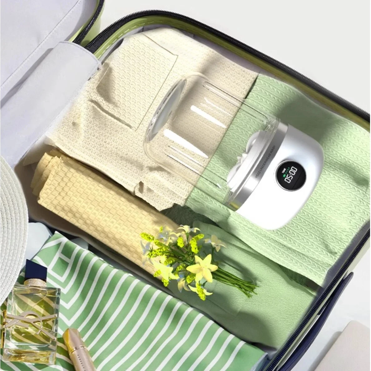 🔇 Compact Mini Washing Machine - Quiet, Powerful & Portable 10W for Travel & Daily Use