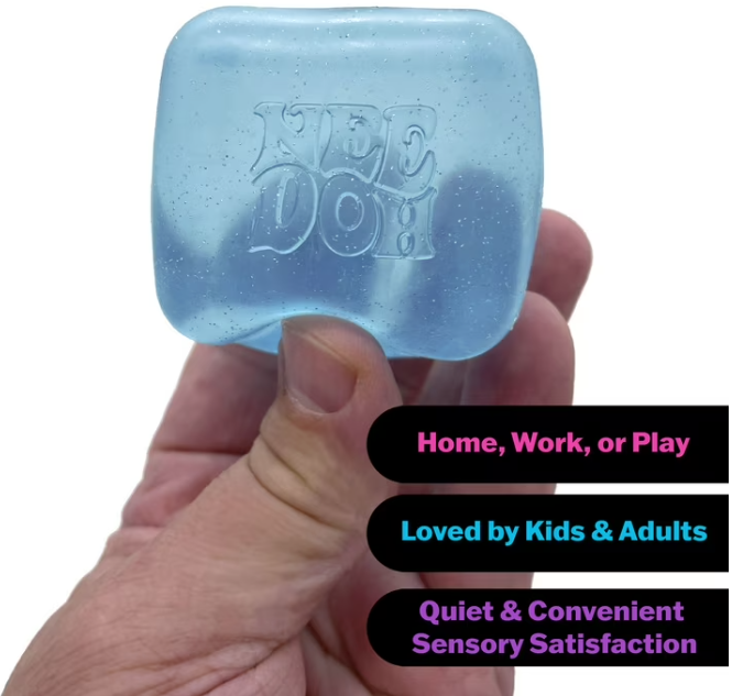 🟦 Squishy Square Sensory Toy - Fidget Toy for Kids 3+ & Adults | Stress Relief Squish Toy