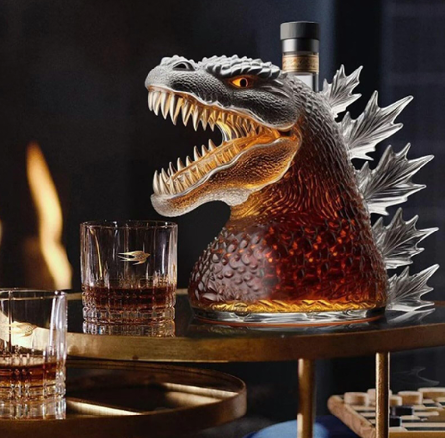 🦖 Dinosaur Monster Art Statue Whiskey Decanter | Unique Father's Day Gift