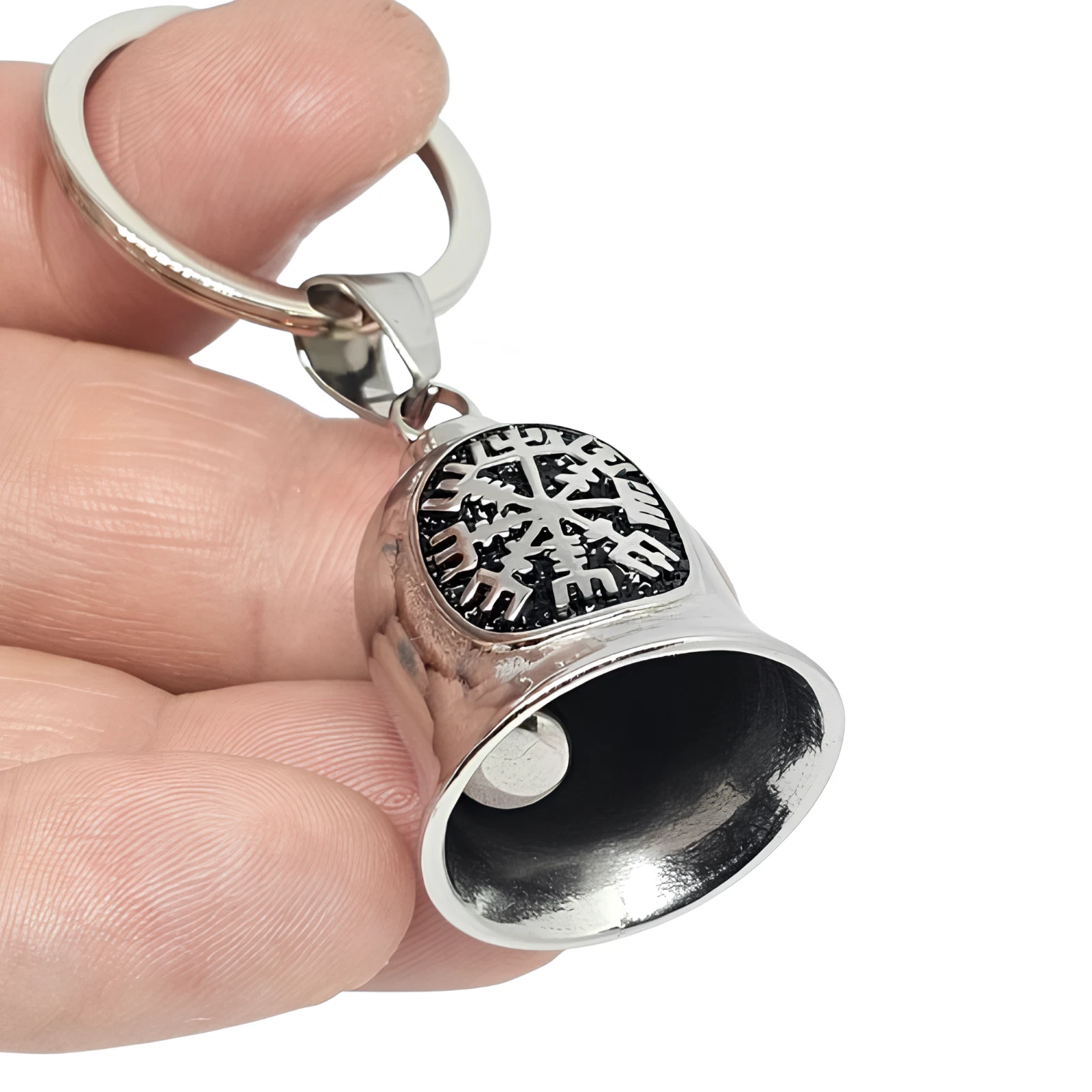 🔔 Gremlin Bell Vegvisir Viking Compass Guardian Charm