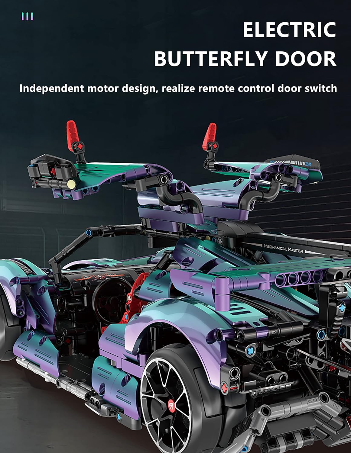 🏎️ Supercar Building Block Set | RC Drift Racing Model with Motors