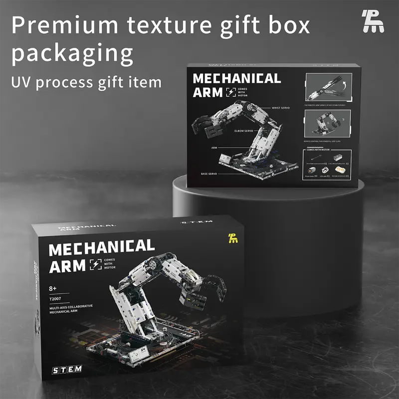 🧩 Tech Series RC Mechanical Arm Building Block Set |Educational DIY Toy