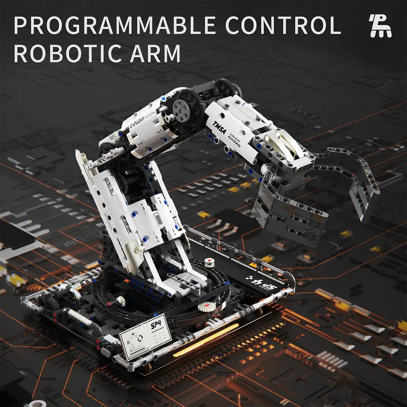 🧩 Tech Series RC Mechanical Arm Building Block Set |Educational DIY Toy