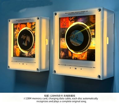 🧲 Magnetic Fridge Night Light | NFC Induction Acrylic Decor with Auto Music Playback