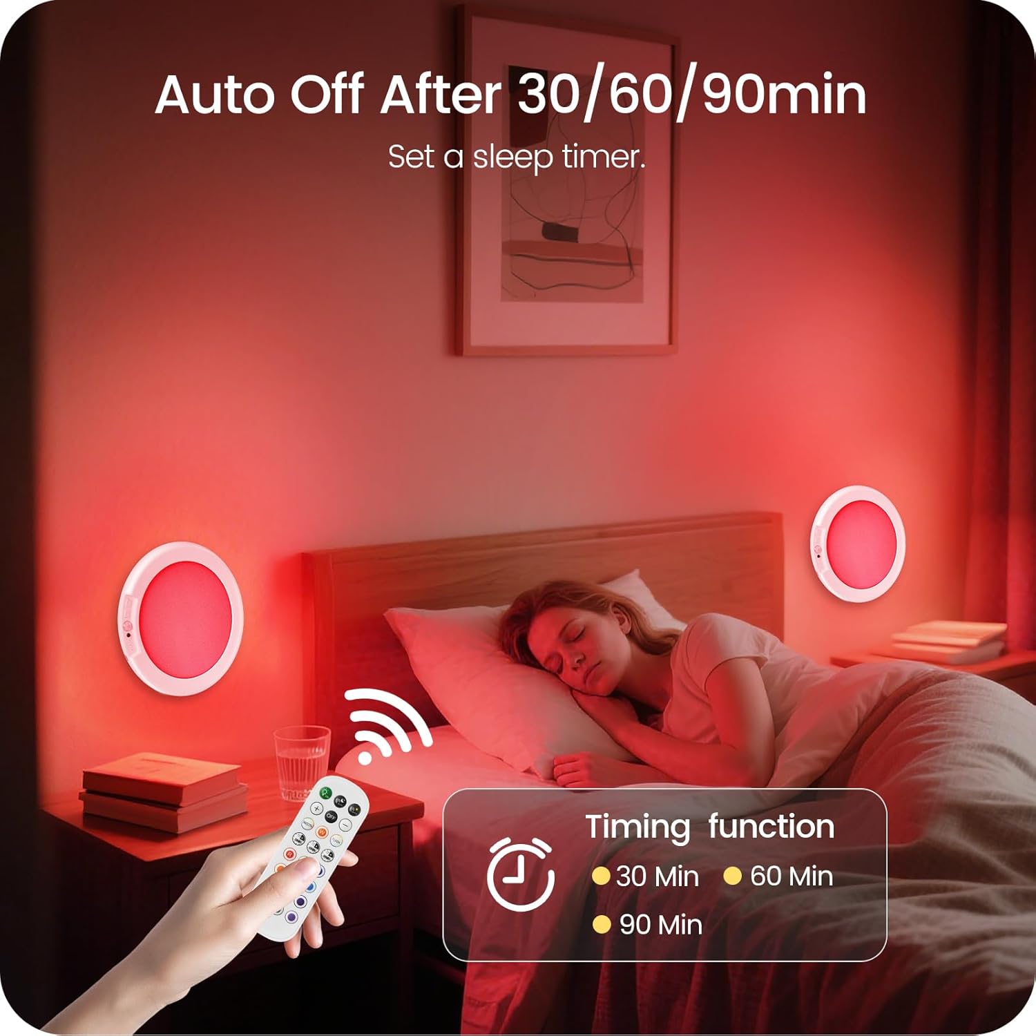 💡 Rechargeable RGBW Shower Light with Remote | Magnetic Wireless Dimmable Motion Sensor Ceiling Light