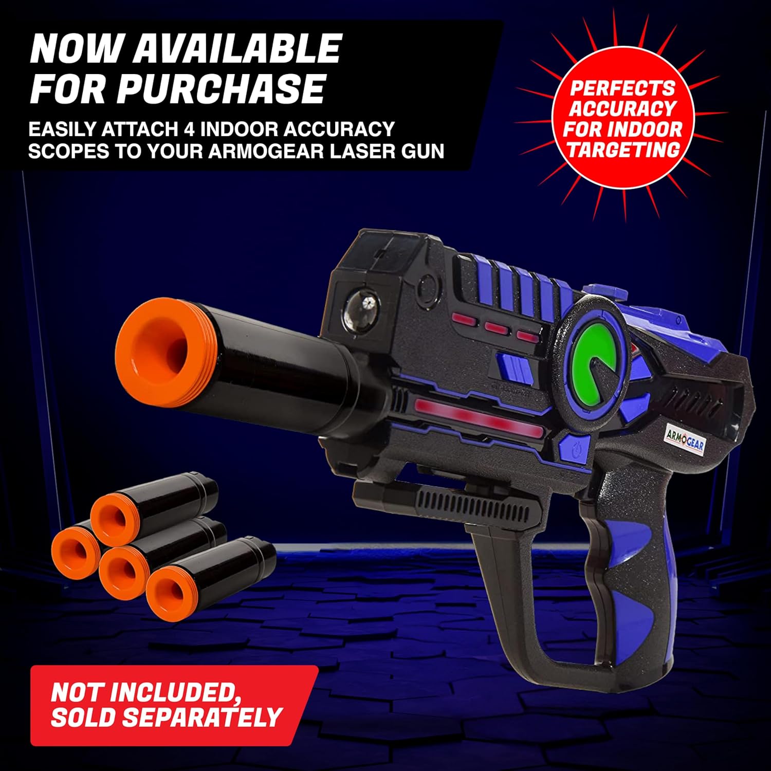 🔫 4 Pack Laser Tag Guns with Vests Set | Multiplayer Laser Game for Kids, Teens & Adults