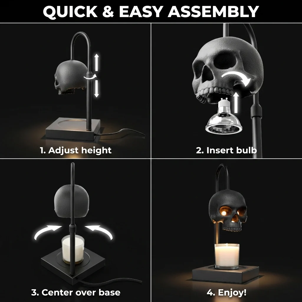 Candle Light with Timer & Dimmer, Height Adjustable 🕯️