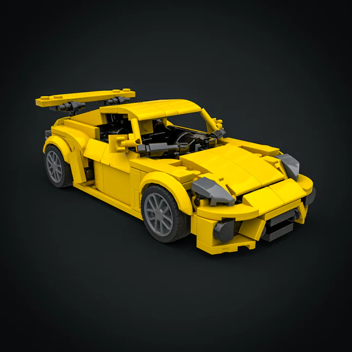 🏎️ Custom Sports Car Building Block Display - Precision Crafted Collector's Model