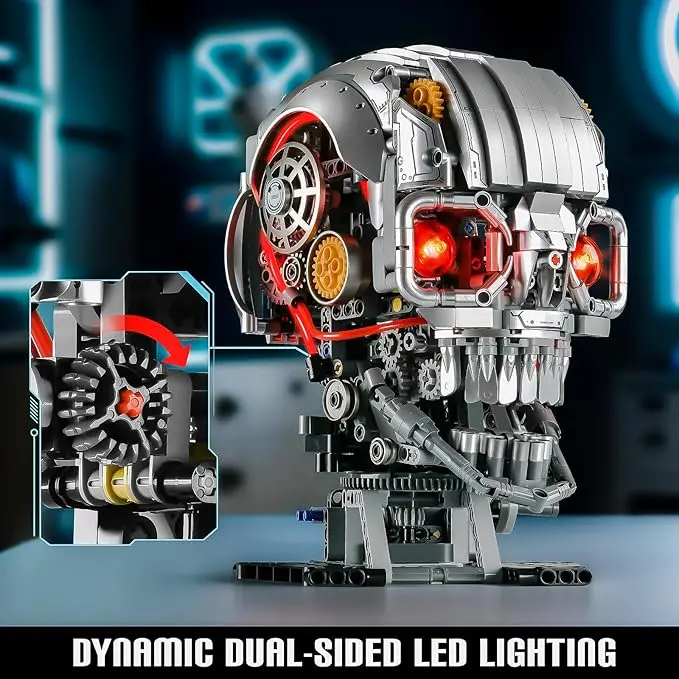 💀 Skull Building Block Toy Model - Valentine's Day Gift for Adults 🧩❤️