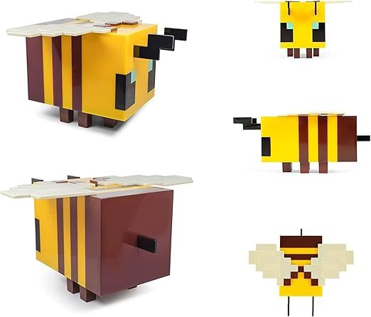 🐝 Pixelated Cute Bee Night Light - USB Rechargeable Bedside Lamp for Gamers & Kids