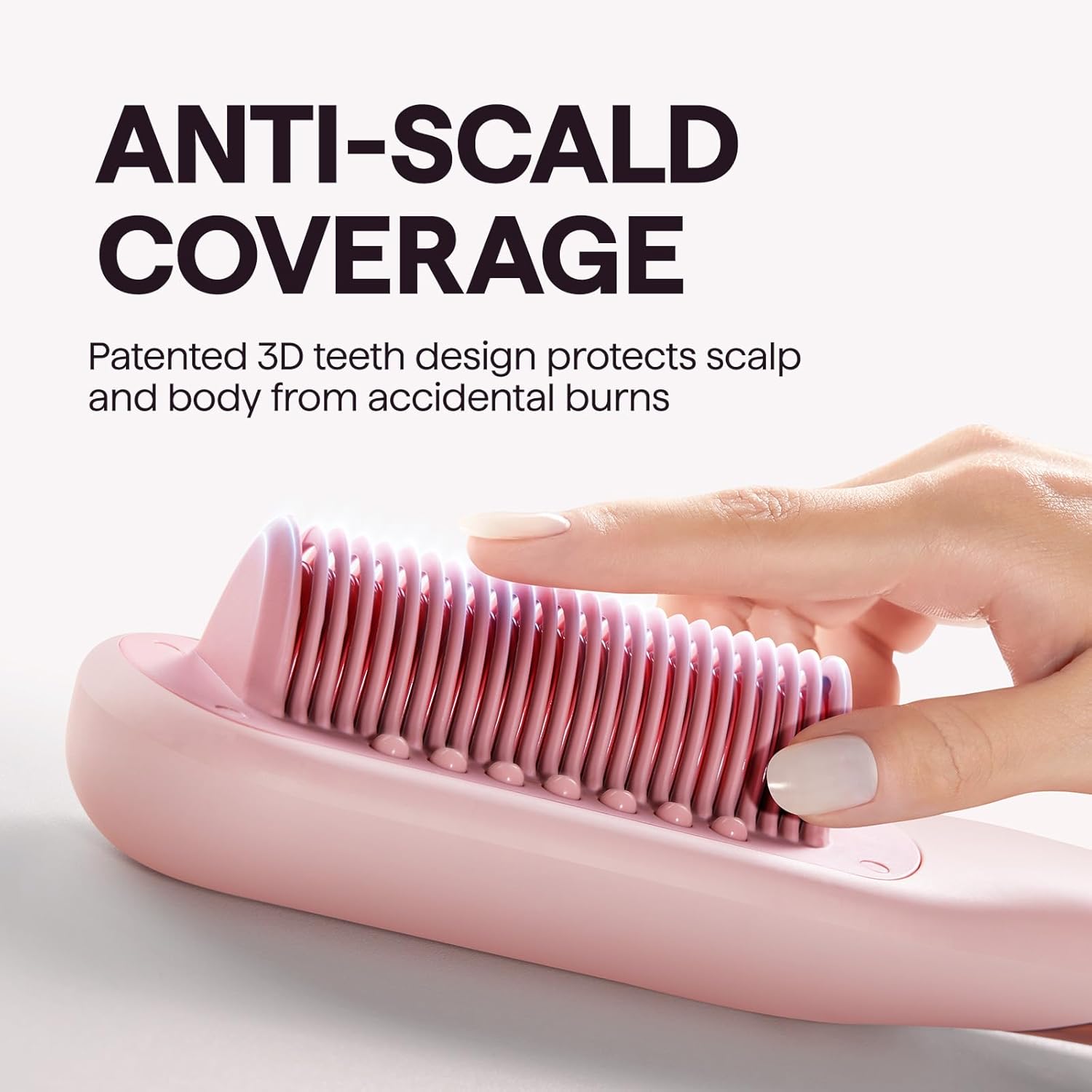 💇‍♀️ 3-in-1 Steam Hair Straightener Brush | Hydrating Anti-Frizz Straightening Comb