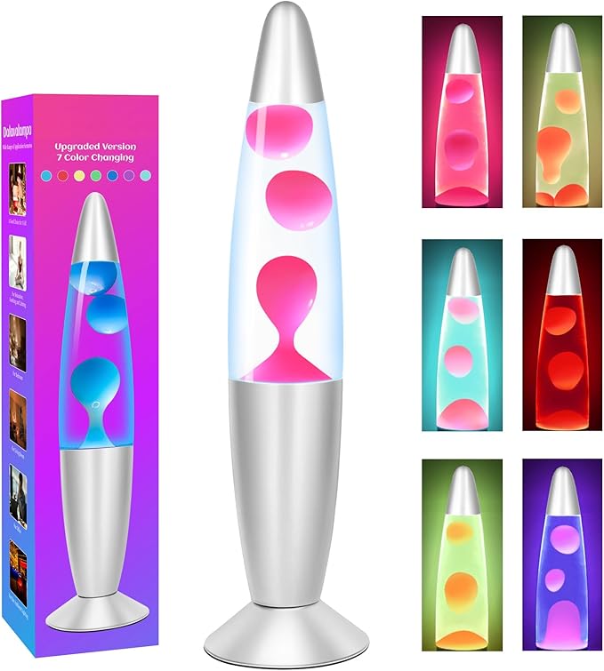🌋 Lava Liquid Dynamic Lamp Multi-Color Changing LED Night Light