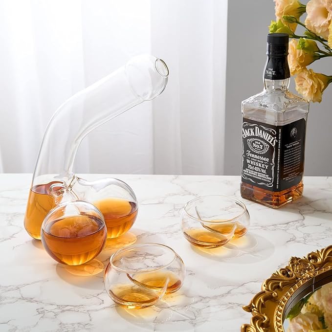 🥃 Fun Novelty Whiskey Decanter – Unique Funny Glass Container