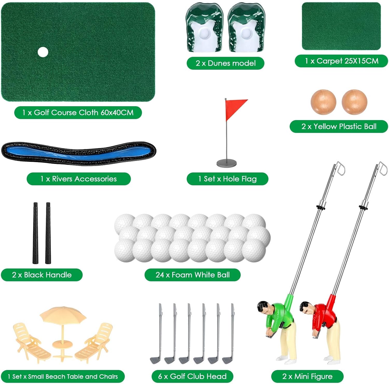 ⛳ Mini Golf Toy Set for Kids & Adults | Indoor Family Interactive Game, Novelty Gift