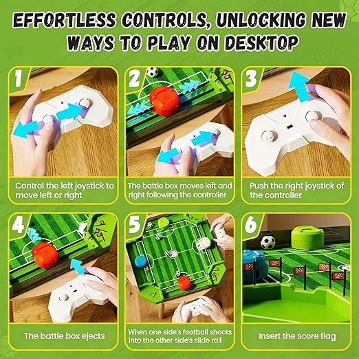 ⚽ Remote Control Tabletop Foosball Game - 4-Player Indoor Arcade Game 🎮
