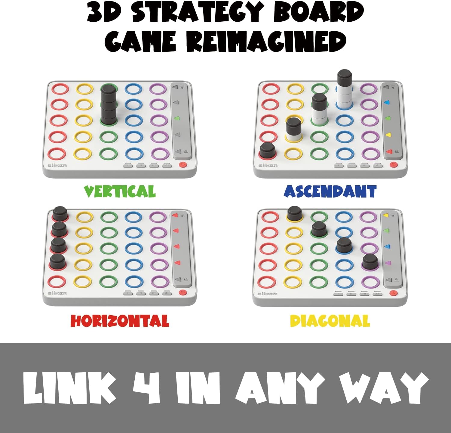 ♟️ Smart 4 in a Row - 3D AI-Powered Strategy Board Game
