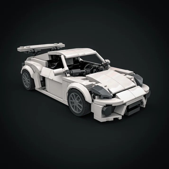 🏎️ Custom Sports Car Building Block Display - Precision Crafted Collector's Model