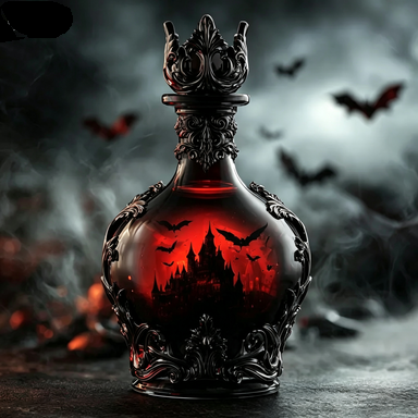 🦇 Gothic Whiskey Decanter Wholesale | Halloween Potion Glass Bottle