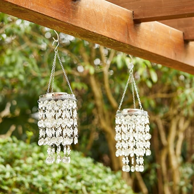 ✨Solar Blue LED Acrylic Wind Chime | Outdoor Hanging Decor