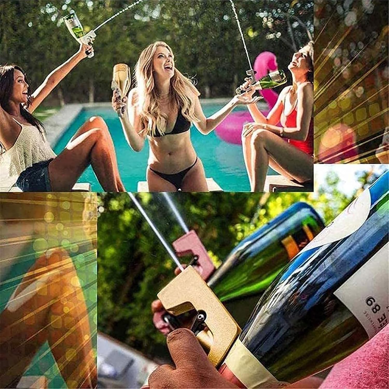 🥂 Party Champagne Gun | Adjustable Portable Beer Spray Gun, Reusable ABS Drink Shooter