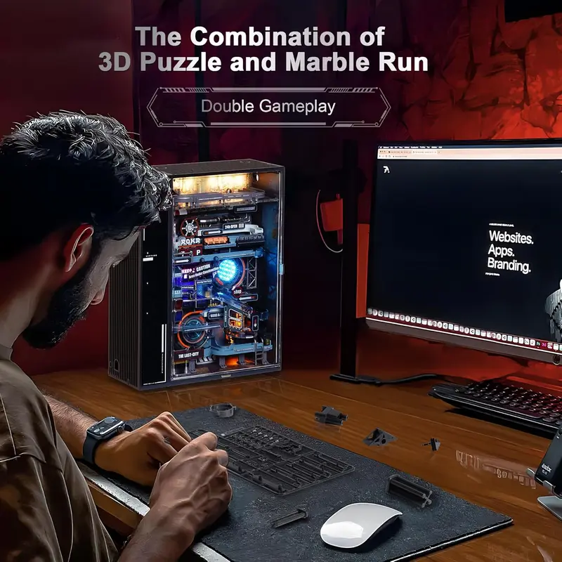 🧩 3D Puzzle Marble Run Model Kit | Assembly Toy for All Ages