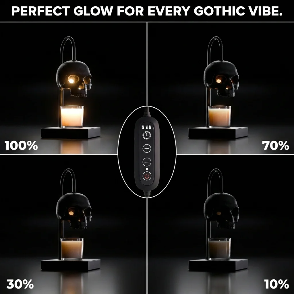 Candle Light with Timer & Dimmer, Height Adjustable 🕯️