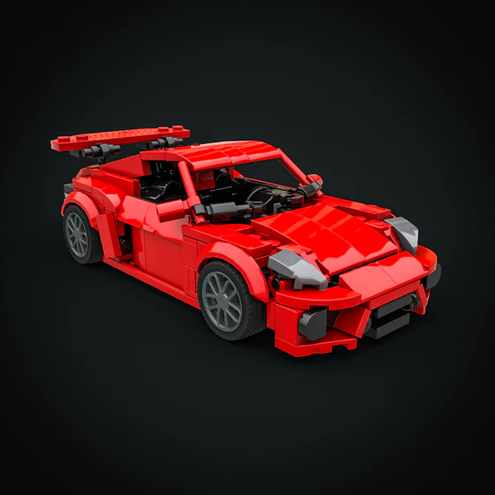 🏎️ Custom Sports Car Building Block Display - Precision Crafted Collector's Model
